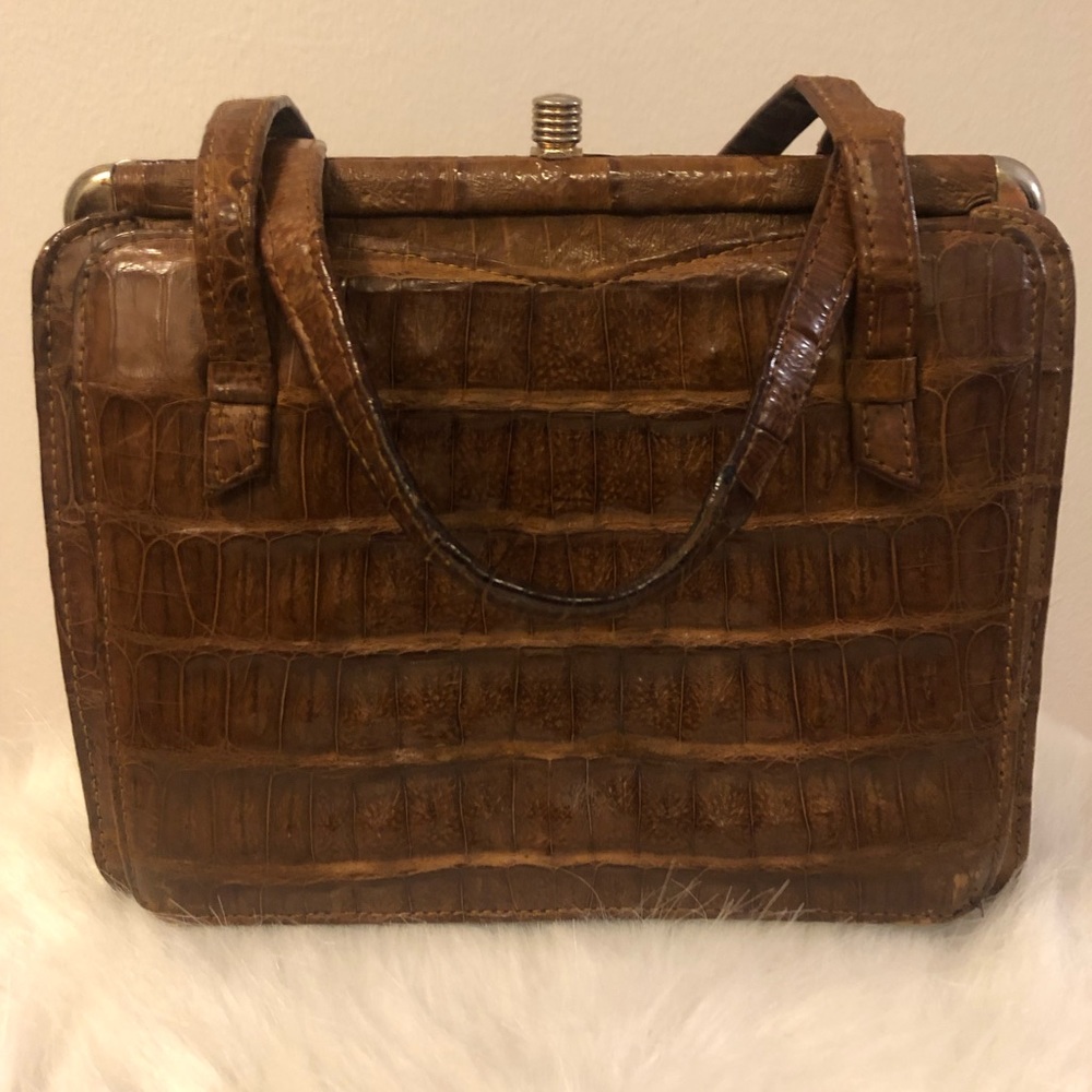 VINTAGE Genuine Alligator Purse